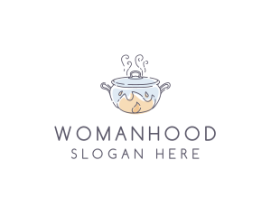 Stew - Monoline Hot Pot Cooking logo design