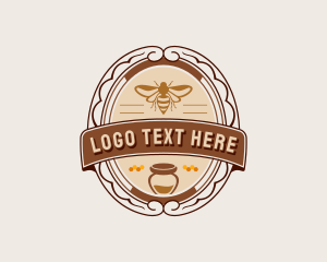 Honeycomb - Beekeeper Honey Jar logo design
