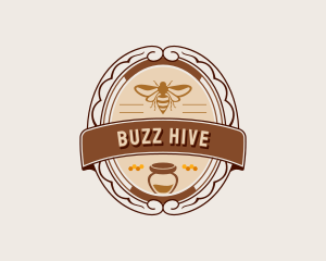 Bumblebee - Beekeeper Honey Jar logo design