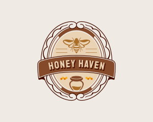 Apiary - Beekeeper Honey Jar logo design