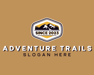 Trekking - Outdoor Mountain Trekking logo design