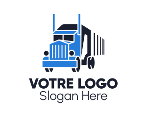 Truck Courier Distribution Logo