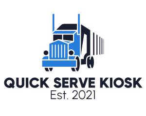 Truck Courier Distribution logo design