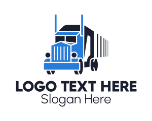 Truck Courier Distribution Logo