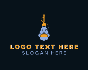 Clean - Vacuum Cleaning Caretaker logo design