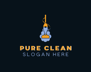 Vacuum Cleaning Caretaker logo design