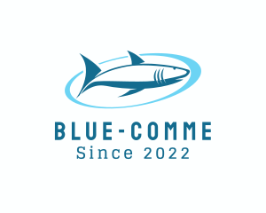 Conservation - Aquatic Shark Surfing logo design