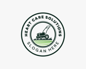 Landscaping Lawn Mower logo design