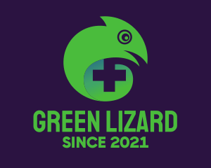 Lizard Health Cross logo design