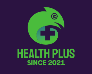 Lizard Health Cross logo design