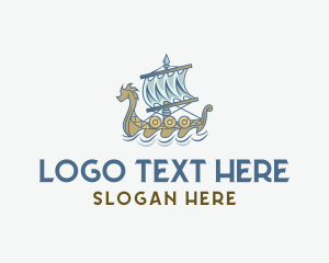 Voyage - Viking Sail Voyage logo design