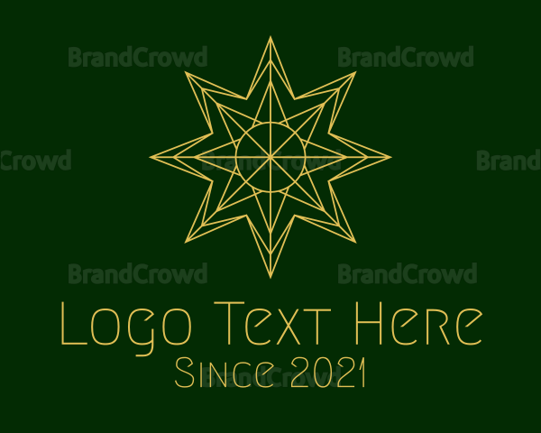 Minimalist Gold Star Logo