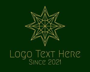 Ornament - Minimalist Gold Star logo design