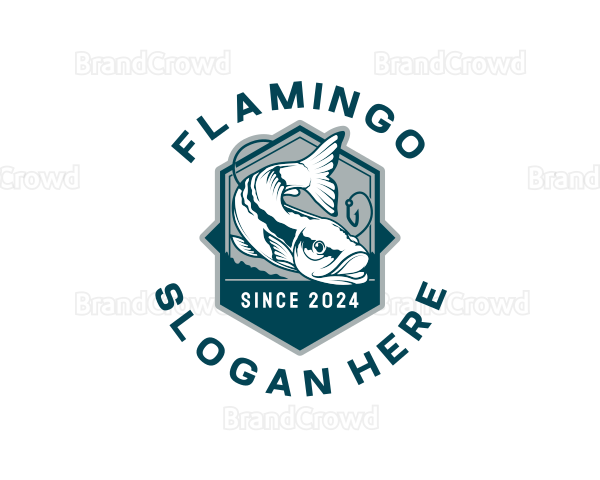 Fishing Hook Fishery Logo