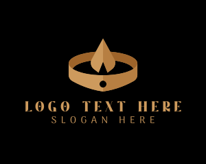 Gold - Jewelry Crown Tiara logo design