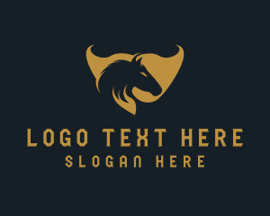 Stallion - Stallion Horse Mane logo design