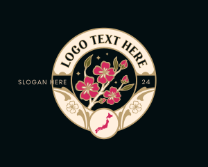 Japan Cherry Blossom Logo