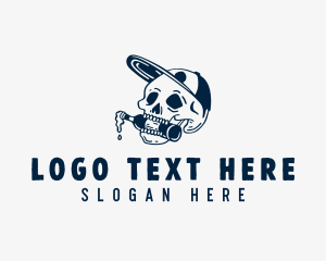 Streetwear - Beer Bottle Skull logo design