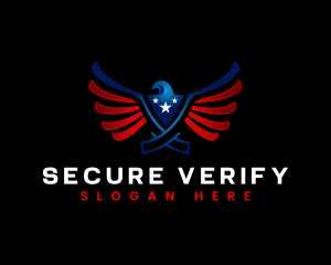 Eagle Freedom Security logo design