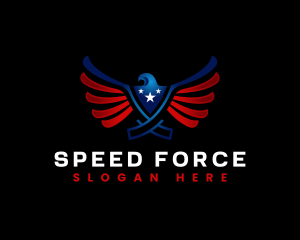 Eagle Freedom Security logo design