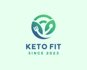 Keto - Spoon Fork Vegan Dining logo design