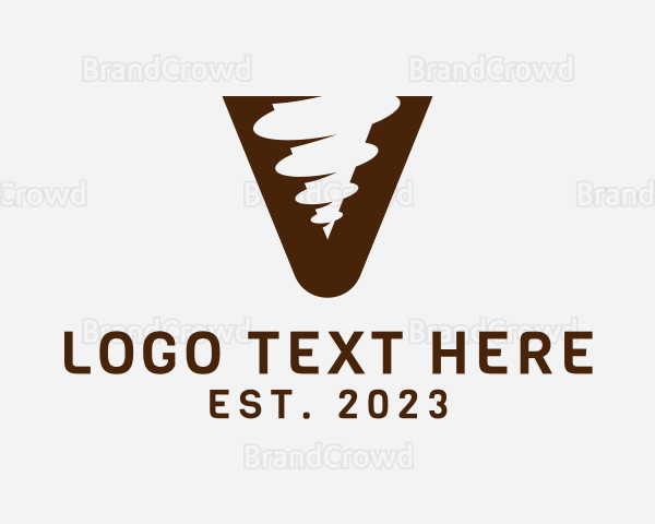 Construction Tools Letter V Logo