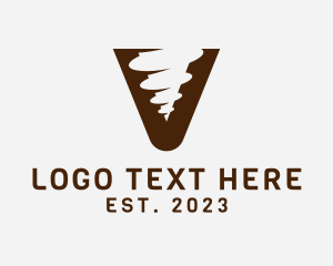 Letter V - Construction Tools Letter V logo design