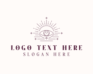 Spiritual - Boho Eye Celestial logo design