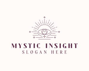 Boho Eye Celestial logo design