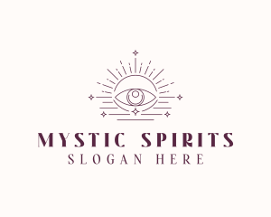 Boho Eye Celestial logo design