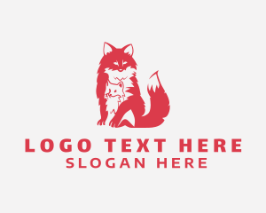 Animal Silhouette - Wild Fox Wildlife Center logo design