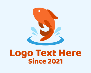 Herring - Goldfish Water Pond logo design