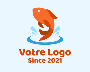Bistro - Goldfish Water Pond logo design