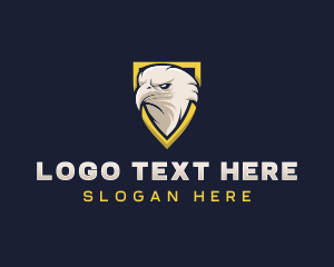 Fly - Eagle Shield Crest logo design