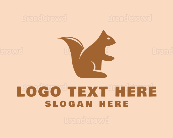 Wild Squirrel Animal Logo