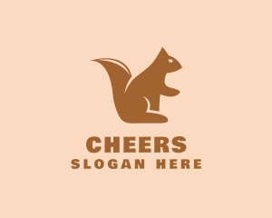 Wild Squirrel Animal Logo