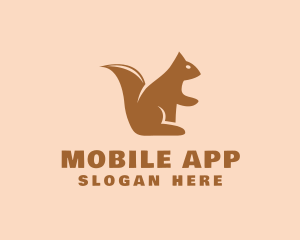 Wild Squirrel Animal Logo