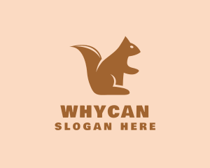 Wild Squirrel Animal Logo