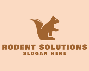 Wild Squirrel Animal logo design