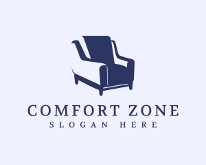 Armchair - Retro Armchair Sofa logo design