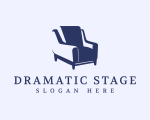 Retro Armchair Sofa logo design