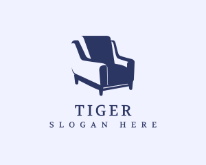 Chair - Retro Armchair Sofa logo design