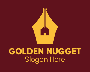 Golden Pen House logo design