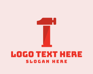 First - Repair Hammer Number 1 logo design