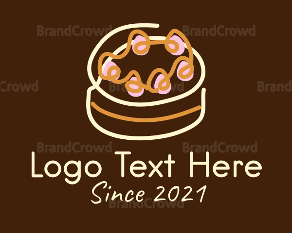 Sweet Cake Dessert Logo