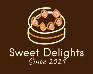 Sweet Cake Dessert  logo design