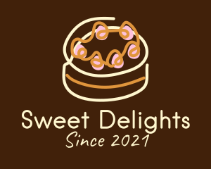 Cheesecake - Sweet Cake Dessert logo design