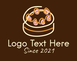 Cheesecake - Sweet Cake Dessert logo design
