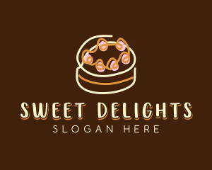 Sweet Cake Dessert  logo design