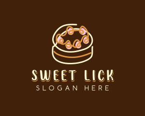 Sweet Cake Dessert  logo design